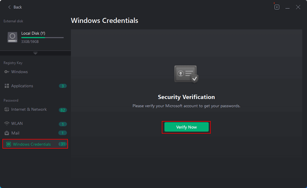 Find browser or Windows Credentials' passwords