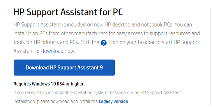 hp stream mit wenig Speicherplatz