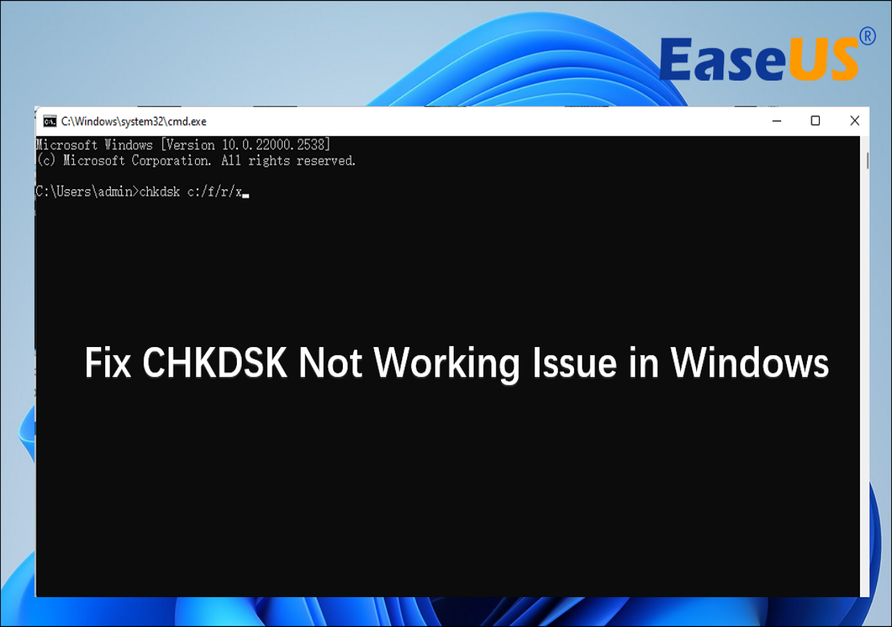 chkdsk funktioniert nicht