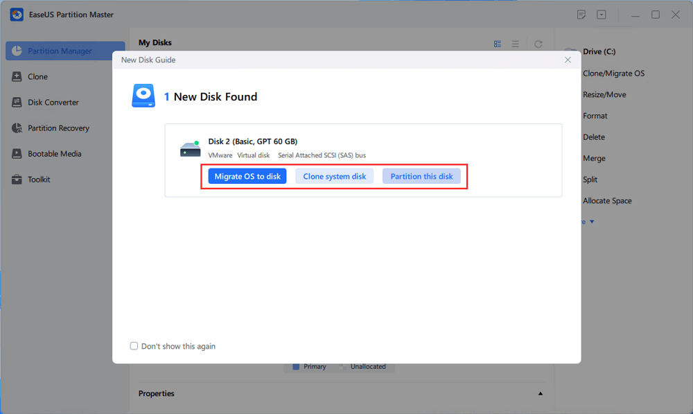 neue disk guide partition externe festplatte schritt 1
