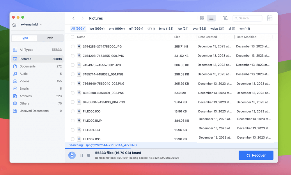 Step 2. Filter and find lost files